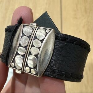 John Hardy Leather and Sterling Sliver Bracelet